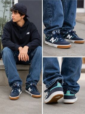 New Balance Numeric Jamie Foy NM306NCI mens 8.5 navy gum skate shoes